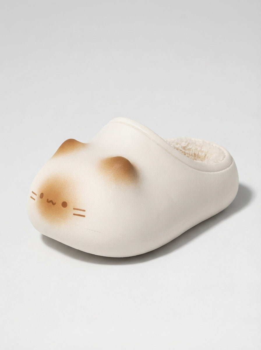 Pawkiee - Cat Paw Print Fluffy Slippers