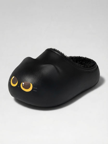 Pawkiee - Cat Paw Print Fluffy Slippers